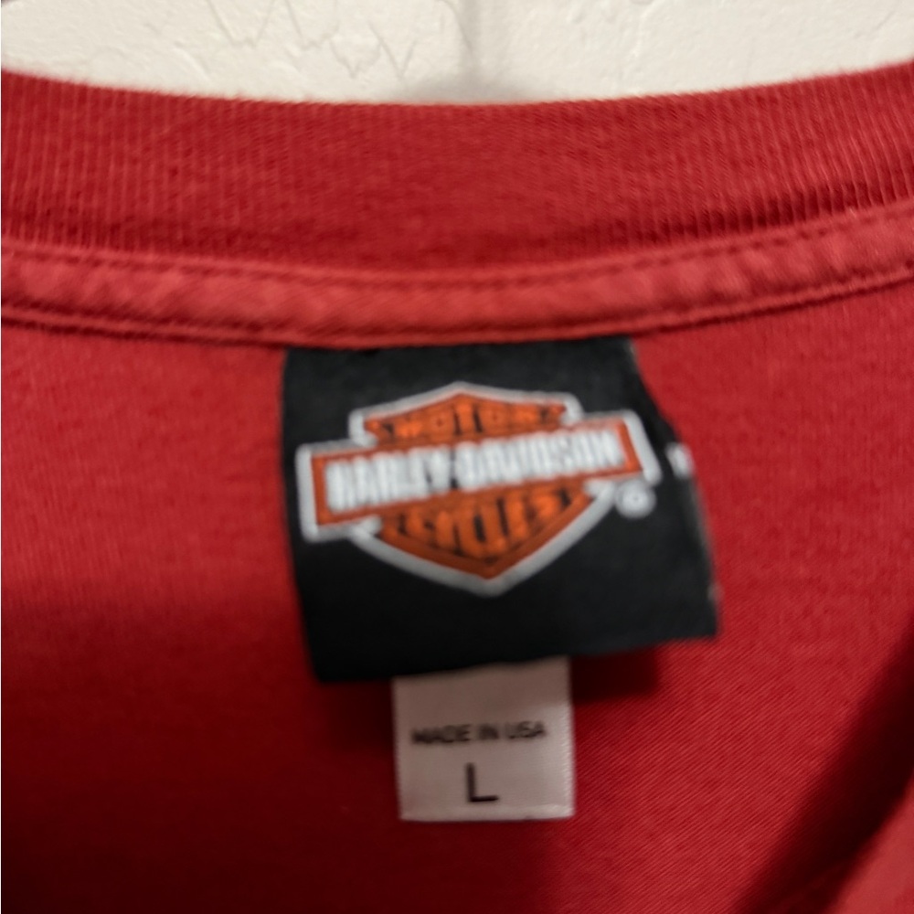 Harley-Davidson Classic Red Tee size Large - Picture 3 of 3